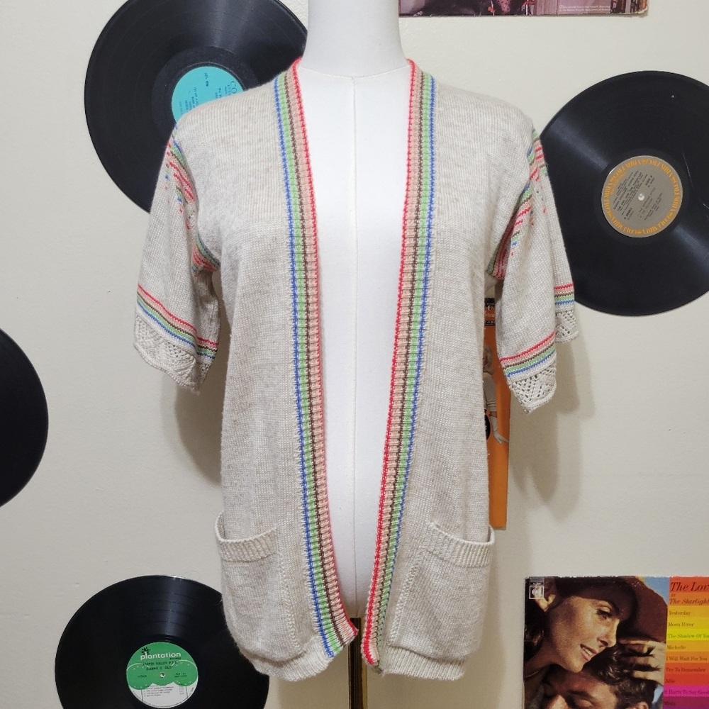 Amana | Short Sleeve Open Cardigan